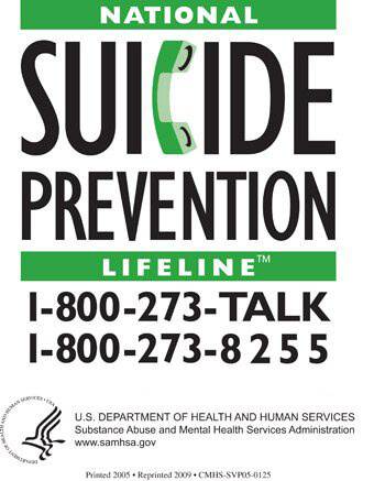suicide prevention hotline number